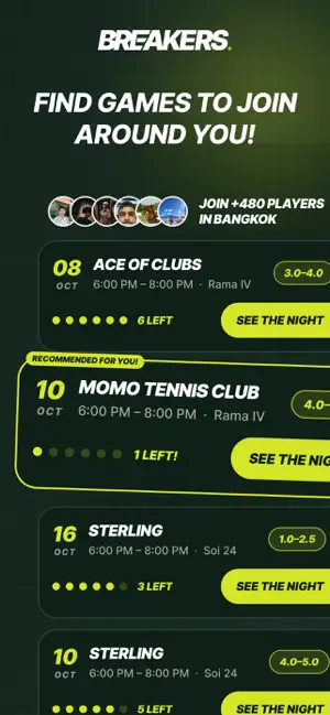 Breakers | Social Tennis screenshot 1