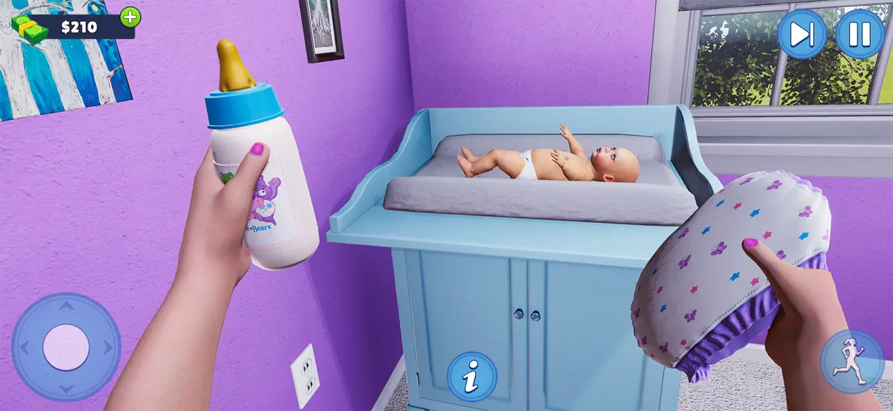 Screenshot #1 pour Enceinte Mère Bébé Soins Sim