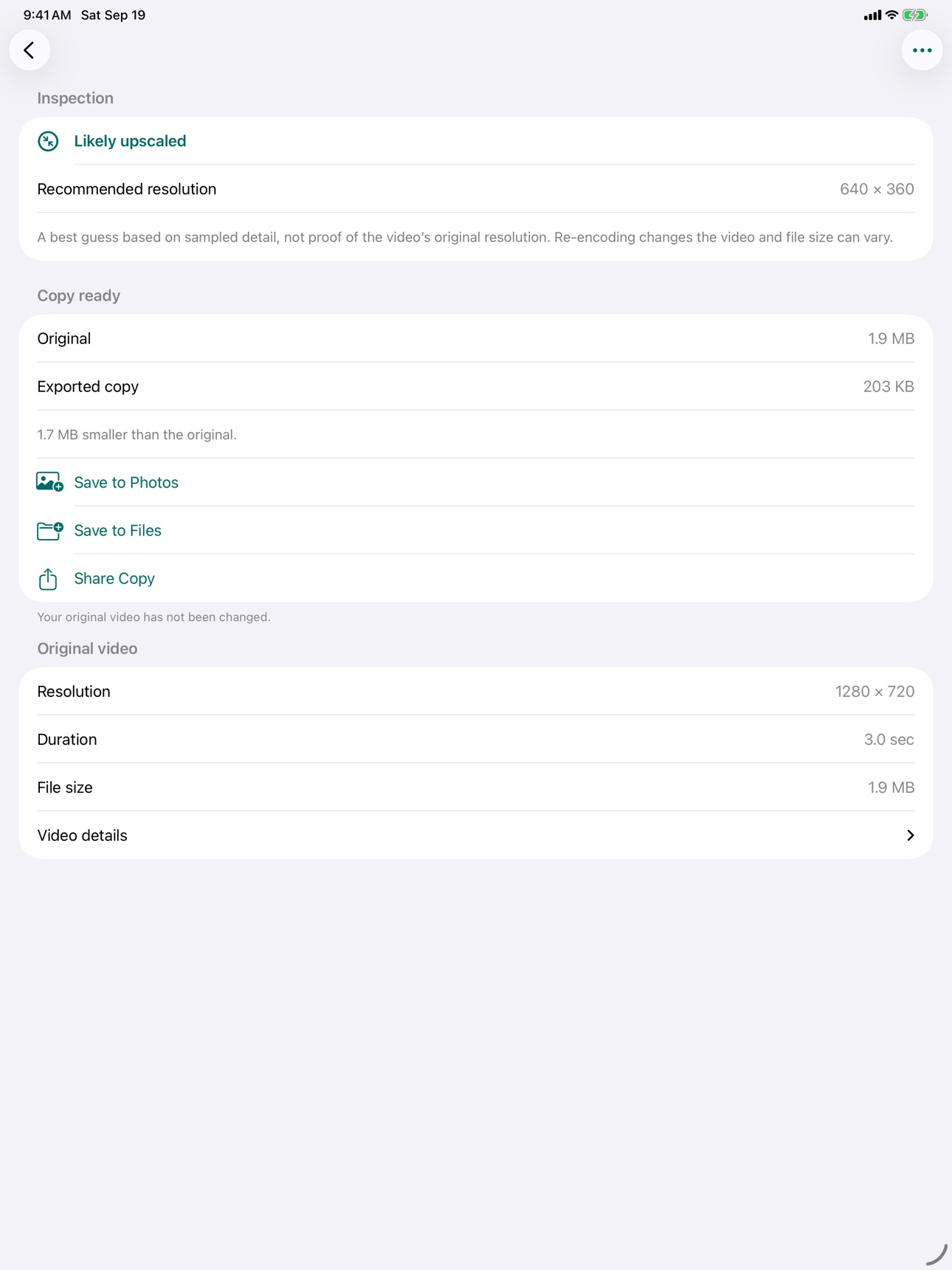 Screenshot 6 of Condense: Compress Clips
