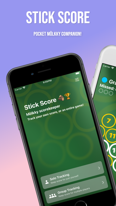 Stick Score for Mölkky iPhone screenshot 1 - Sports app