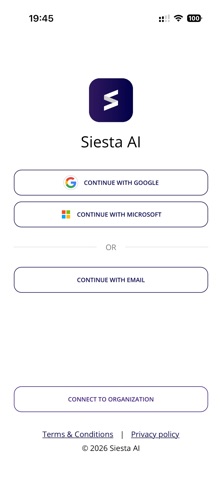 Siesta Ai app screenshot