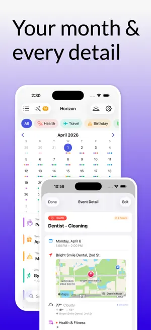 Horizon: Calendar Highlights screenshot 1