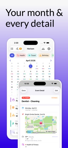Horizon: Calendar Highlights Screenshot 1 of 9