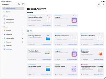 Schoolwork app screenshot 1