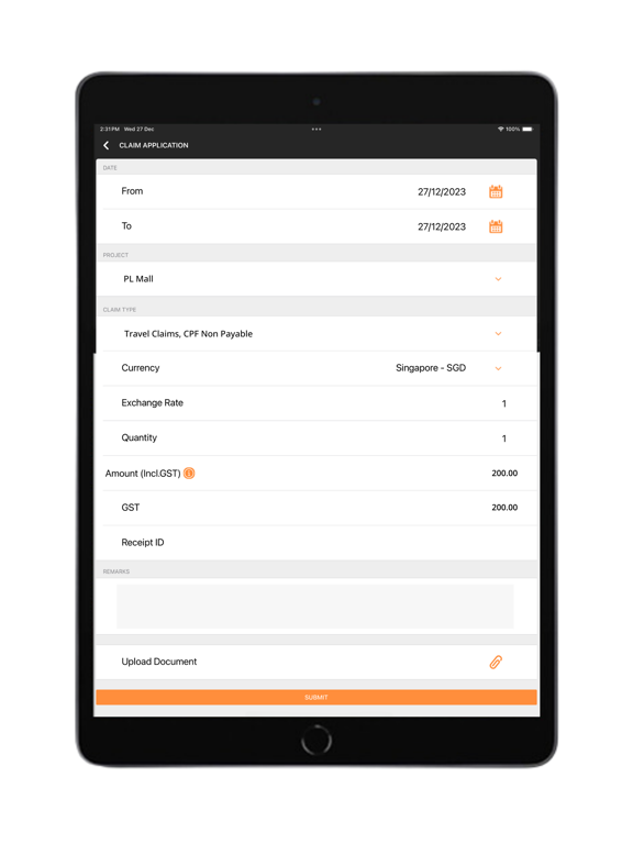 QuickHR iPad screenshot 4 - Productivity app