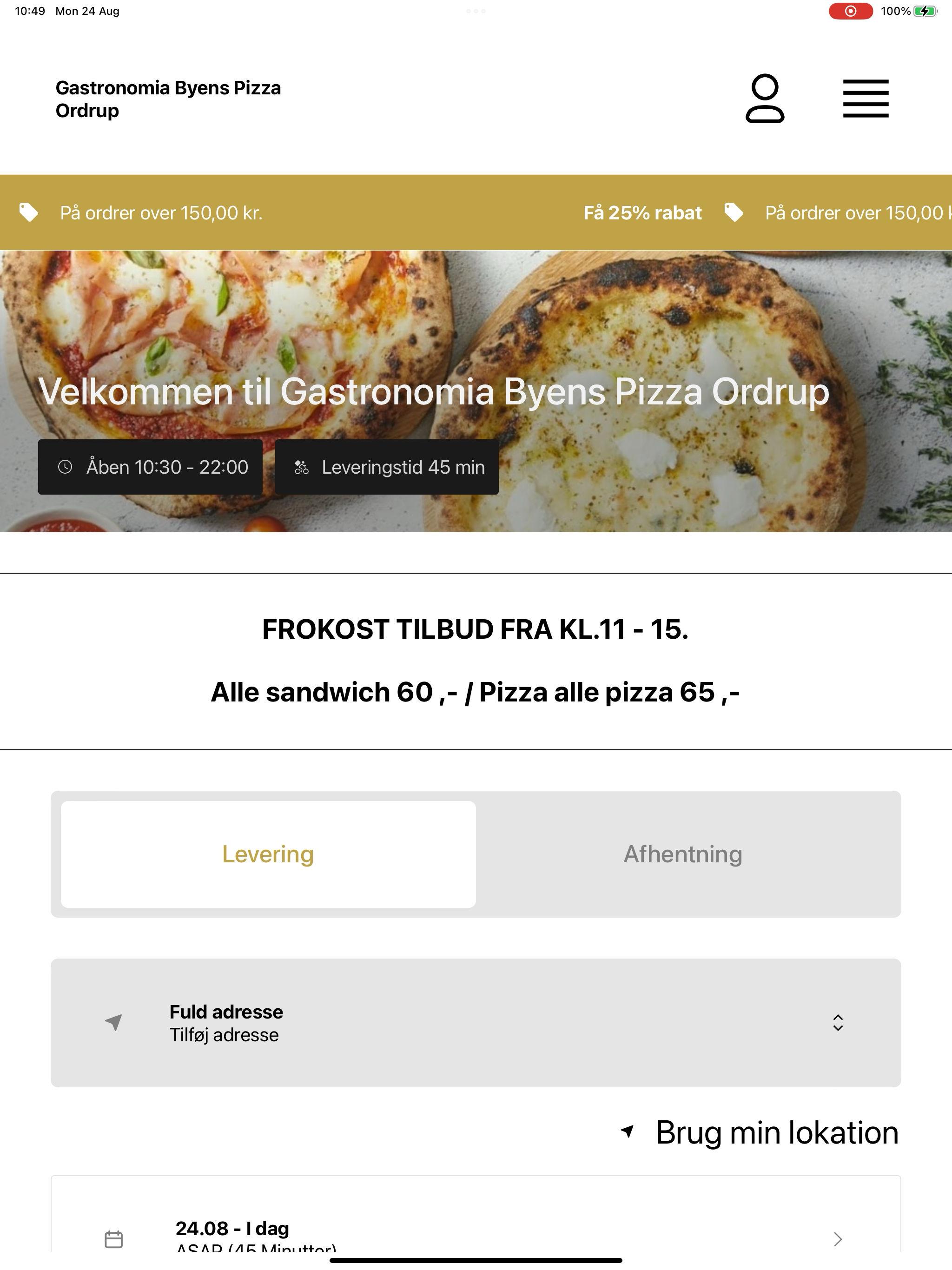 Byens Pizza Ordrup screenshot 5