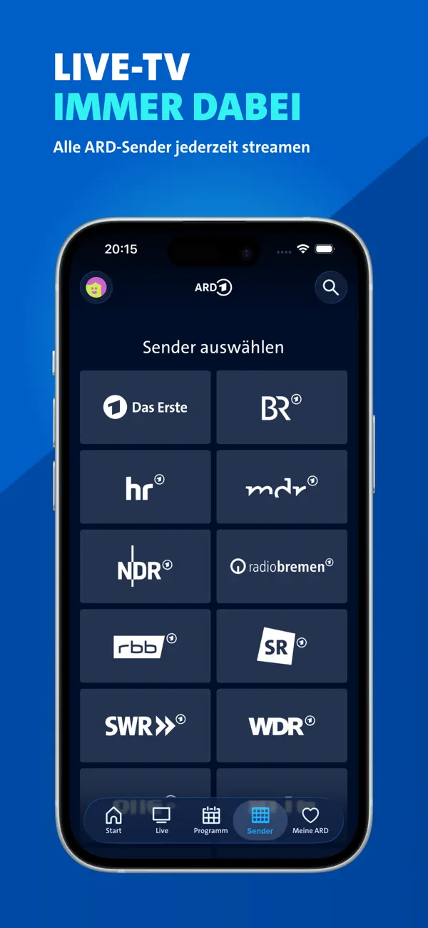 ARD Mediathek iPhone App Screenshot 4 – Unterhaltung