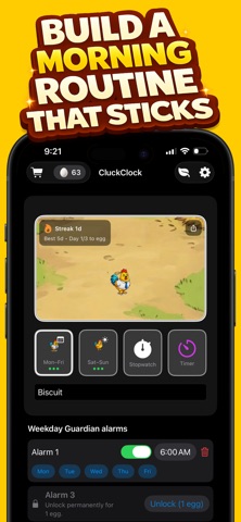 Loud Alarm Clock - CluckClock Screenshot 5 of 5