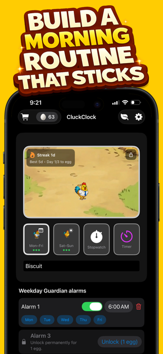 Loud Alarm Clock - CluckClock Screenshot 5 of 5