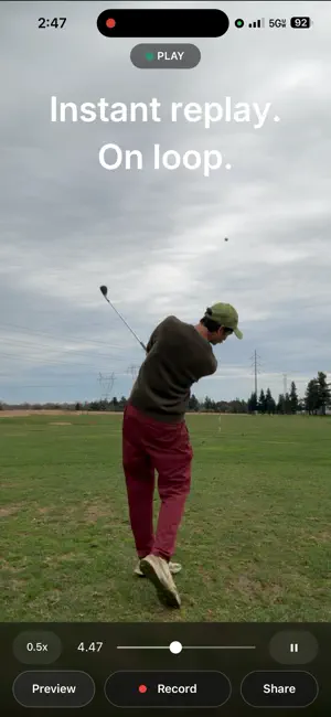 Fairway: Golf Swing Camera screenshot 1