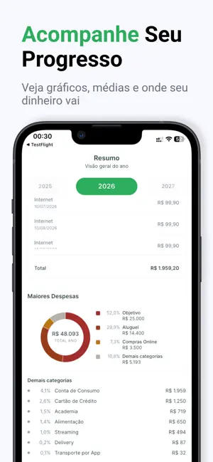 MeuDin: Finanças pessoais screenshot 3