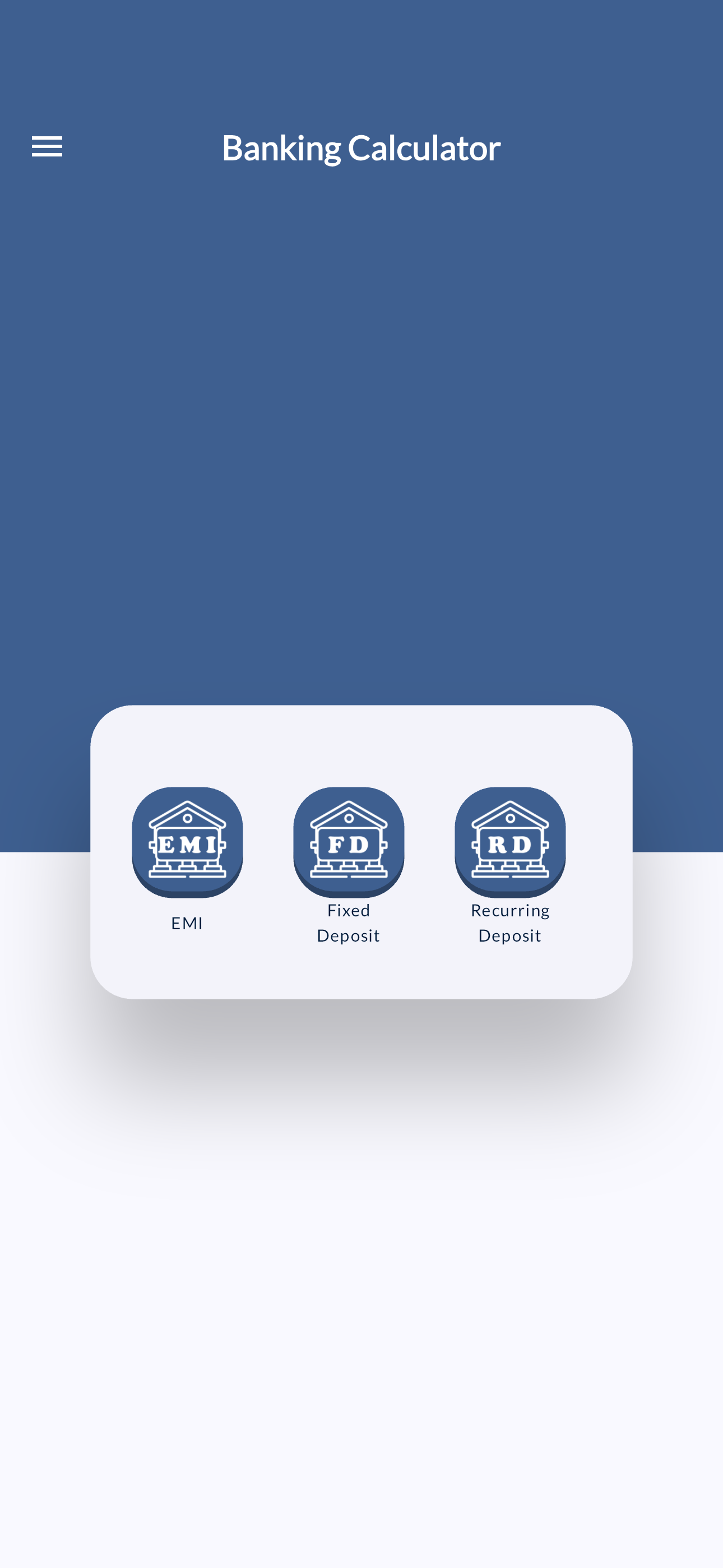 Banking Calculator - EMI FD RD