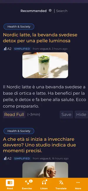 Zeeguu: Learn from Real News screenshot 1