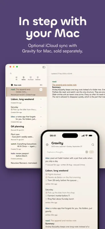 Gravity – Minimal Notes screenshot 8 of 8
