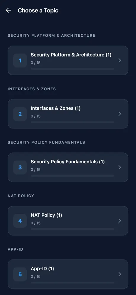 PCNSA Network Security Prep screenshot 2