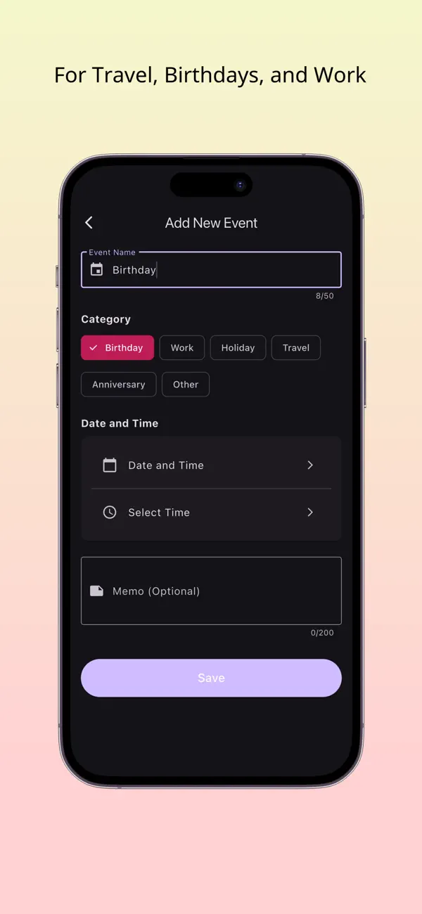 Screenshot #2 pour CountX - Compteur d'événements