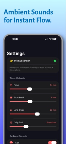 PomoAura-Focus Timer & Habits screenshot