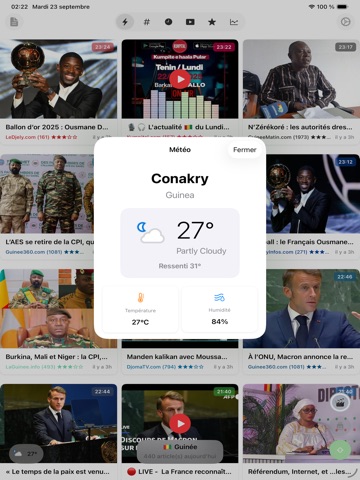Actu Guinée - infos complètes iPad screenshot