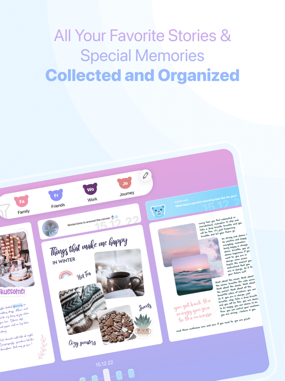 Scrapbook: Bubbles’ Journal iPad screenshot 9 - Health & Fitness app