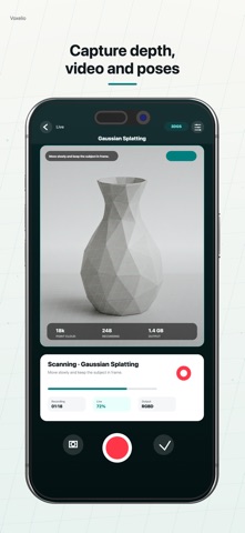 Voxelio 3D LiDAR Scanner iPhone screenshot