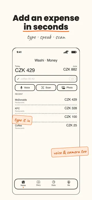 Washi · Money: Expenses screenshot 1