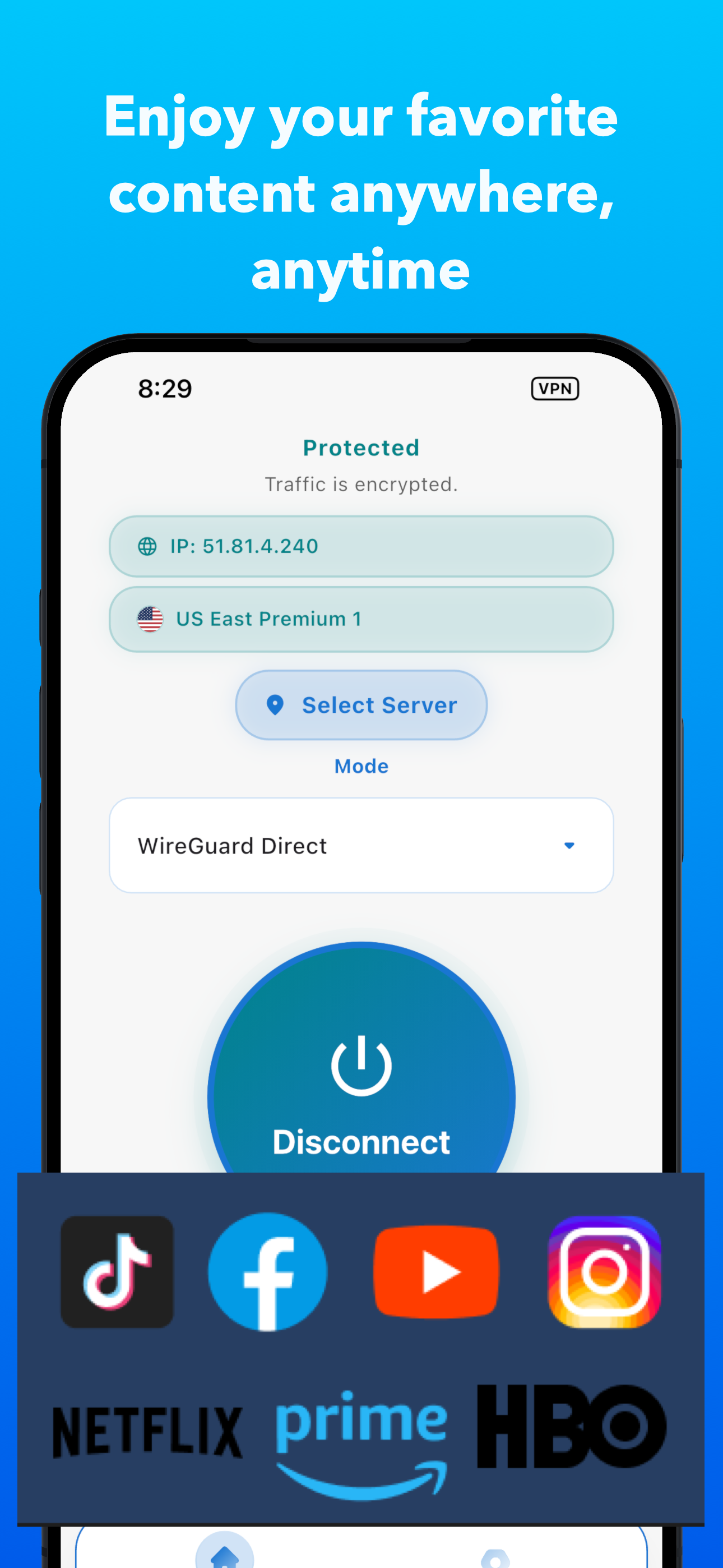 IronGuard VPN – Tap & Go Proxy