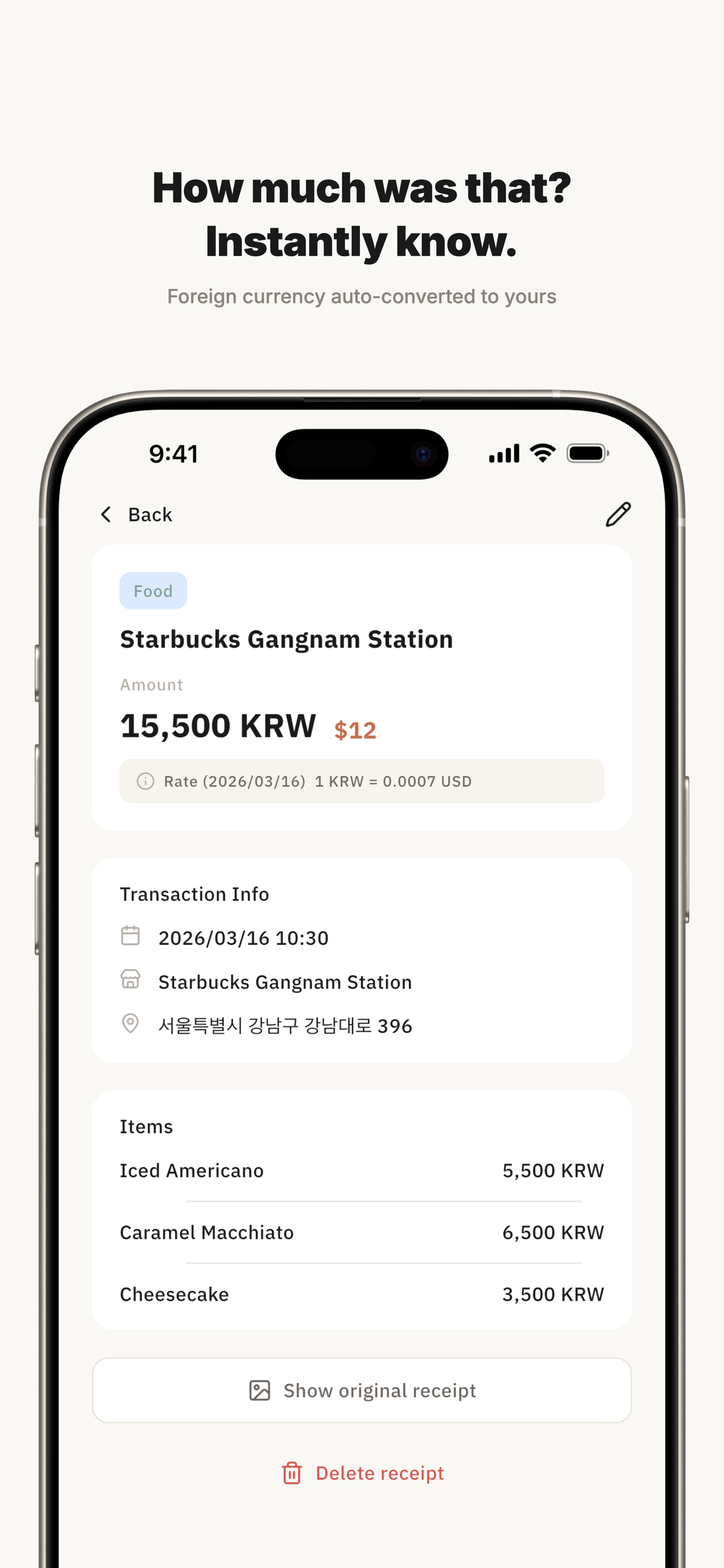 TabiReco - AI Receipt Scanner