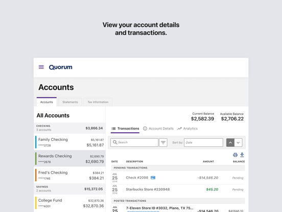 Screenshot #6 pour Quorum Mobile Banking
