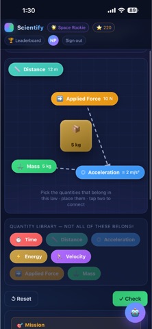 Scientify - Gamified Science Screenshot 6 of 10