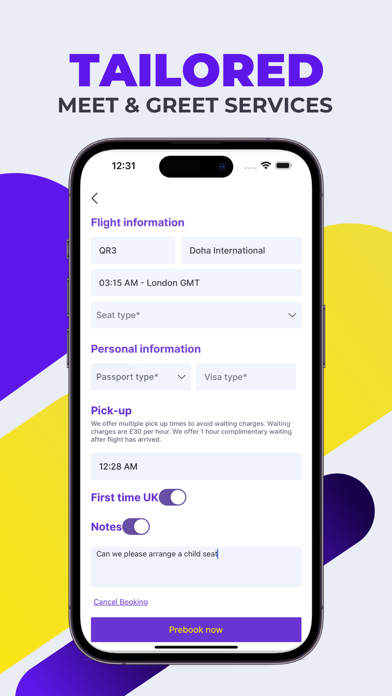 Airport Taxi app UK: TappAXI Screenshot