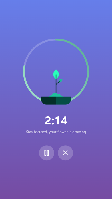 Focus Flower - Focus Timer iPhone screenshot 2 - Productivity app