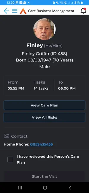 Care Business Management screenshot 1