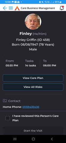 Care Business Management screenshot