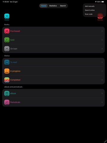 Bookslot Lite: Books & Reading iPad screenshot