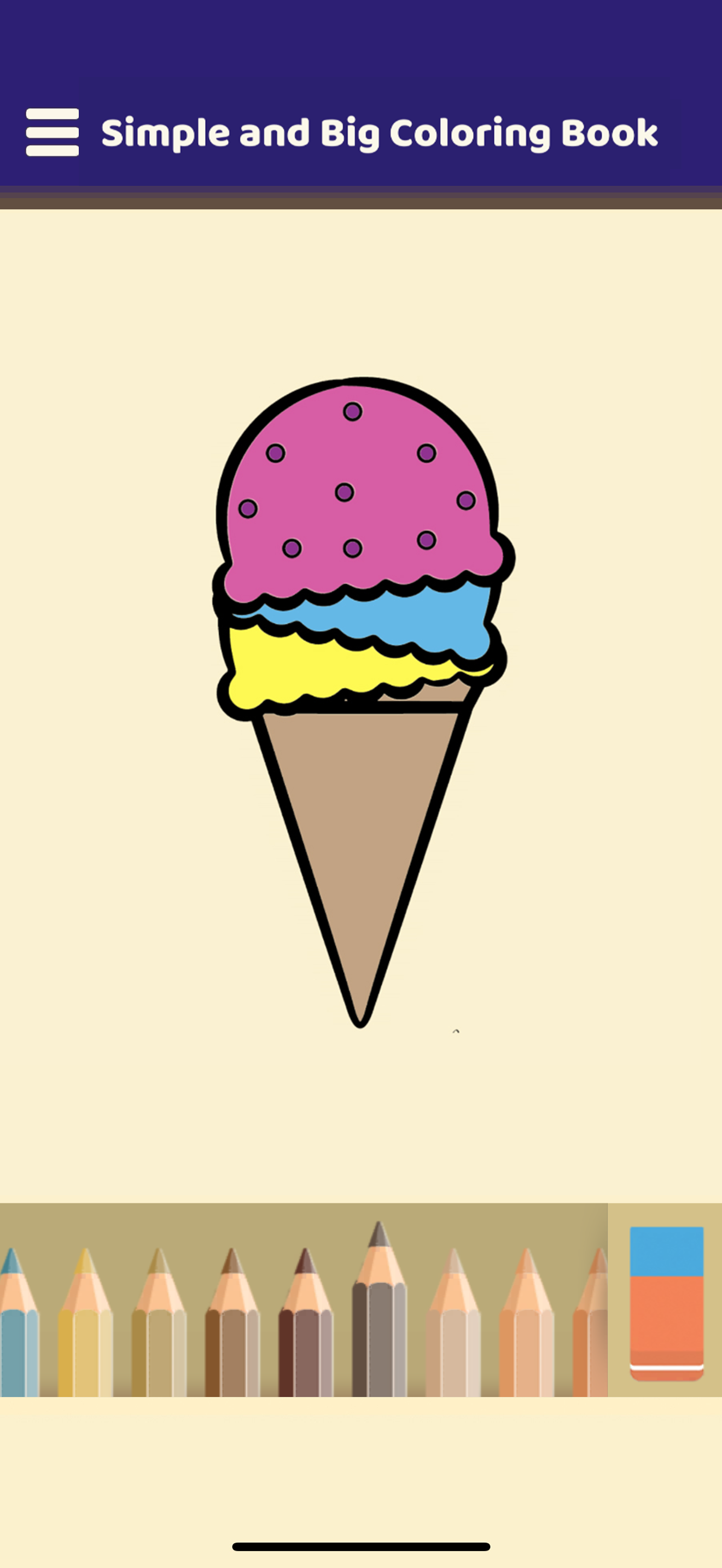 Simple and Big Coloring Book screenshot 5