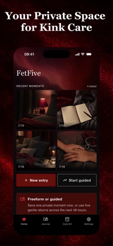 FetFive: Kink Care Journal Screenshot 2 of 6