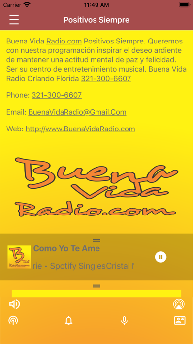 Buena Vida Radio Screenshot