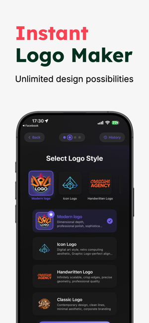 ‎AI Logo & Design Creator Screenshot