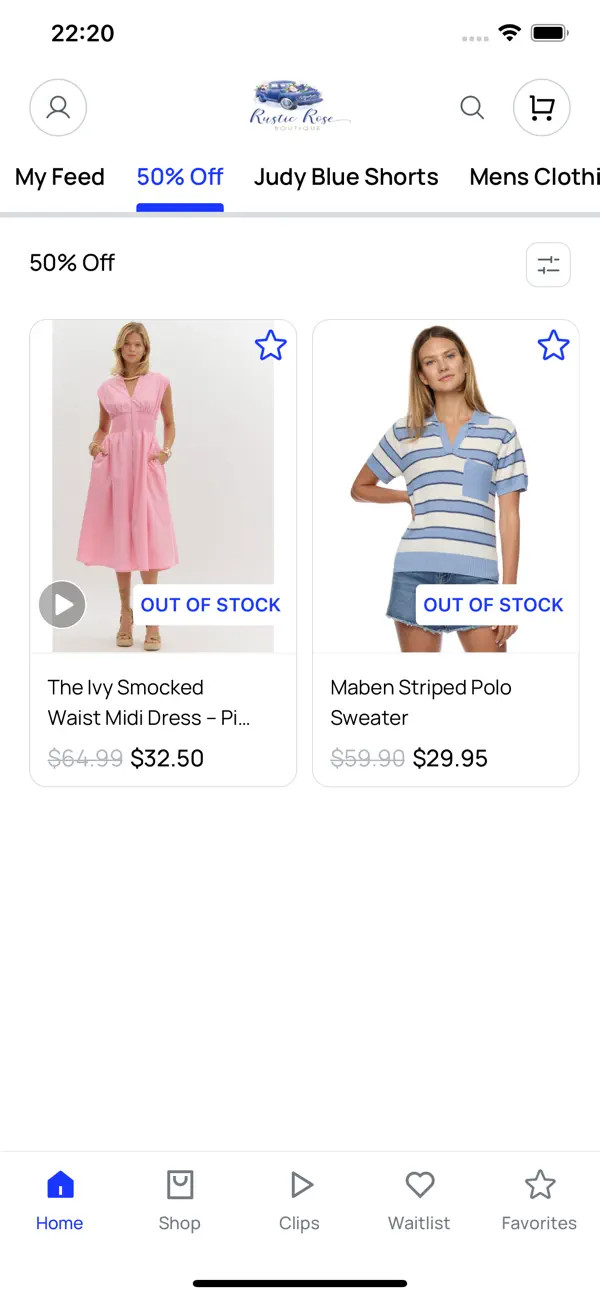 Screenshot #1 pour Rustic Rose Boutique