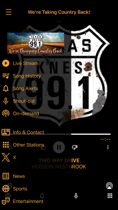 KNES Texas 99.1 Screenshot