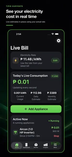 Tipid Kuryente: Bill Tracker screenshot 1