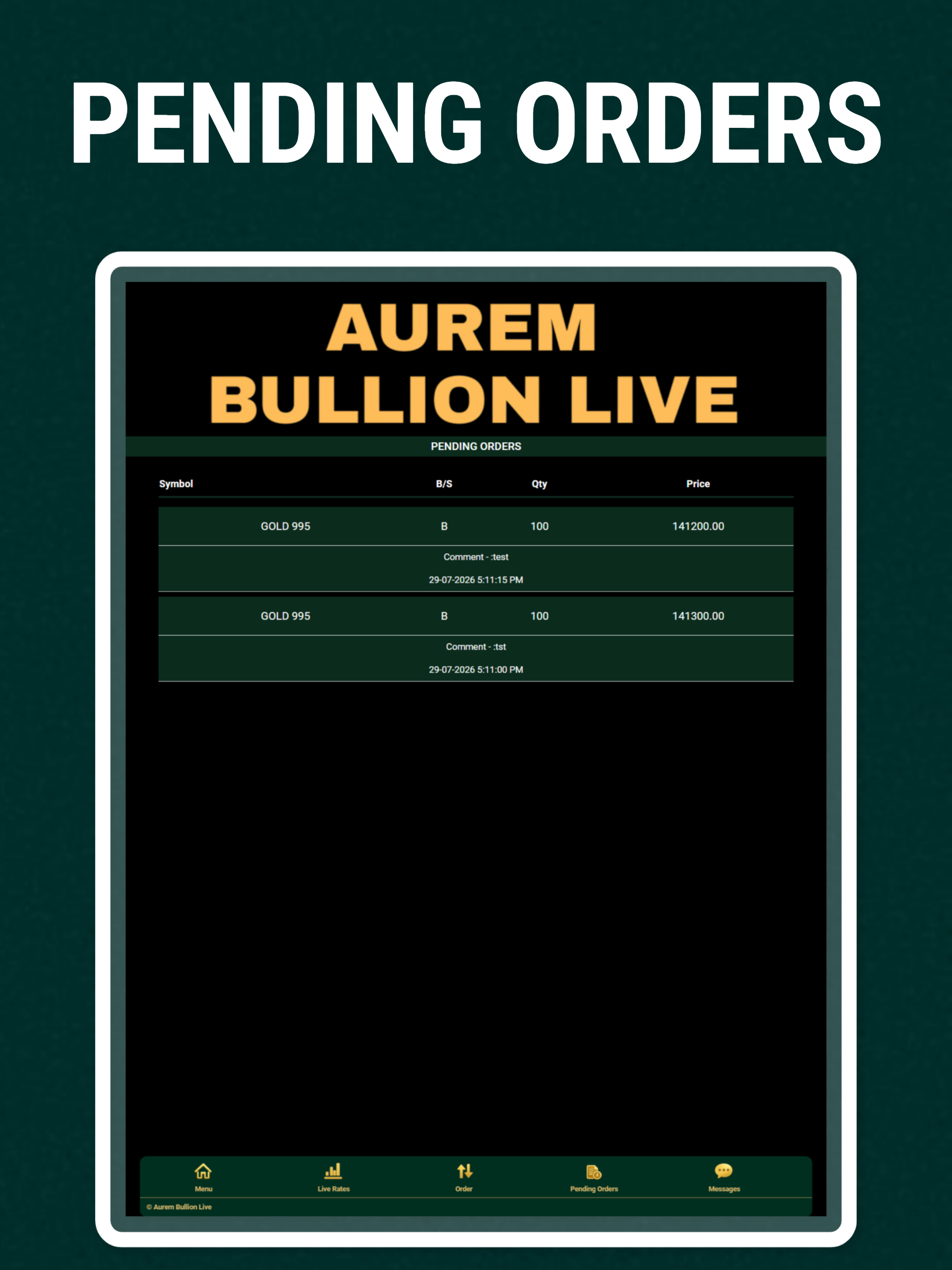 Aurem Bullion Live screenshot 12