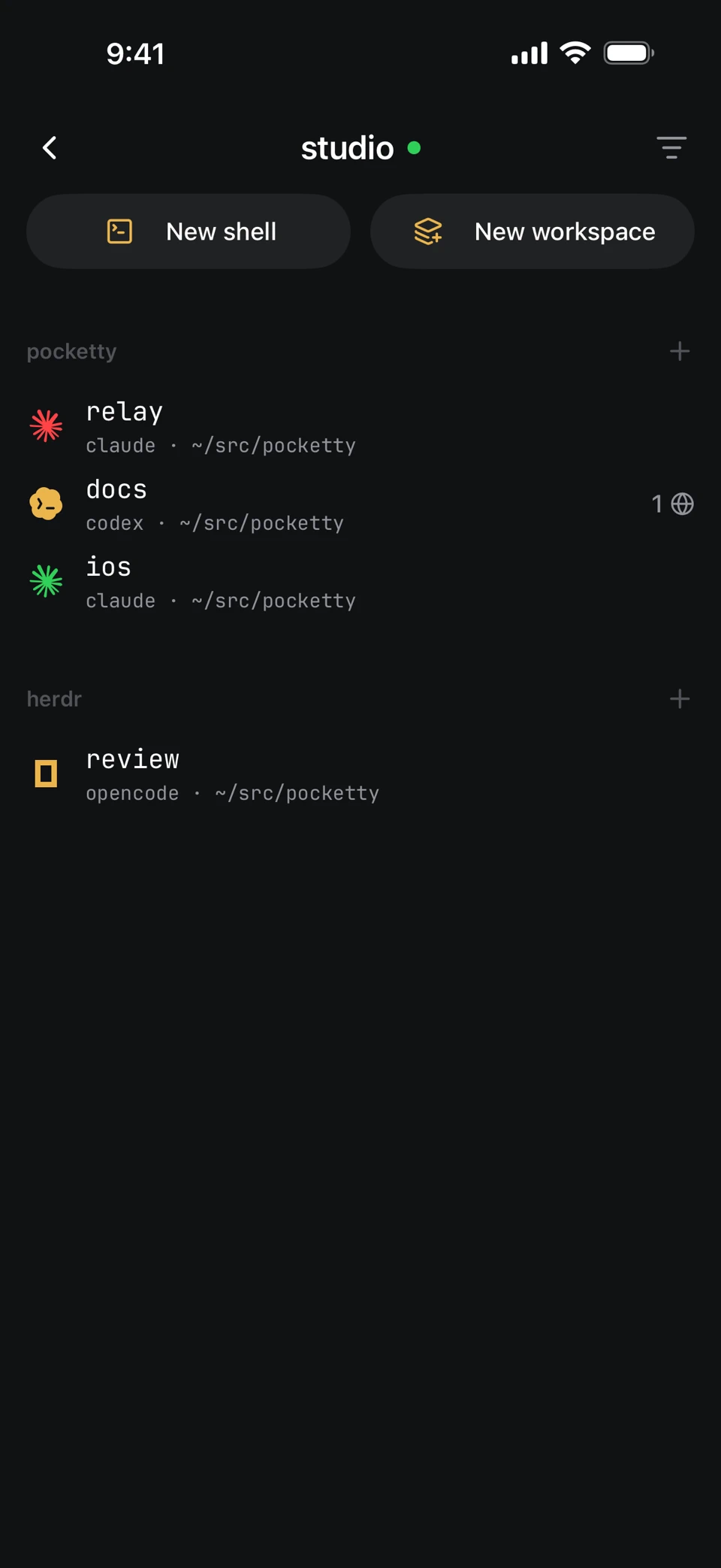 pocketty screenshot