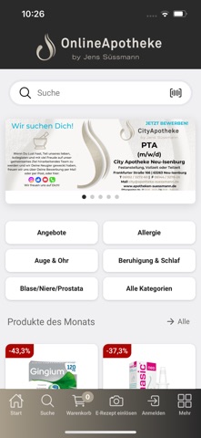 Onlineapotheke Süssmann screenshot