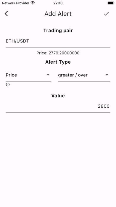 Crypto Alerter Screenshot