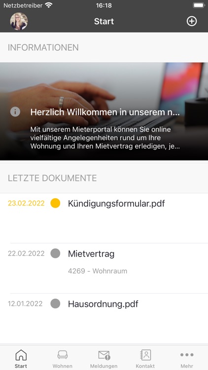 Mieter-App der Wohnbau Lahr