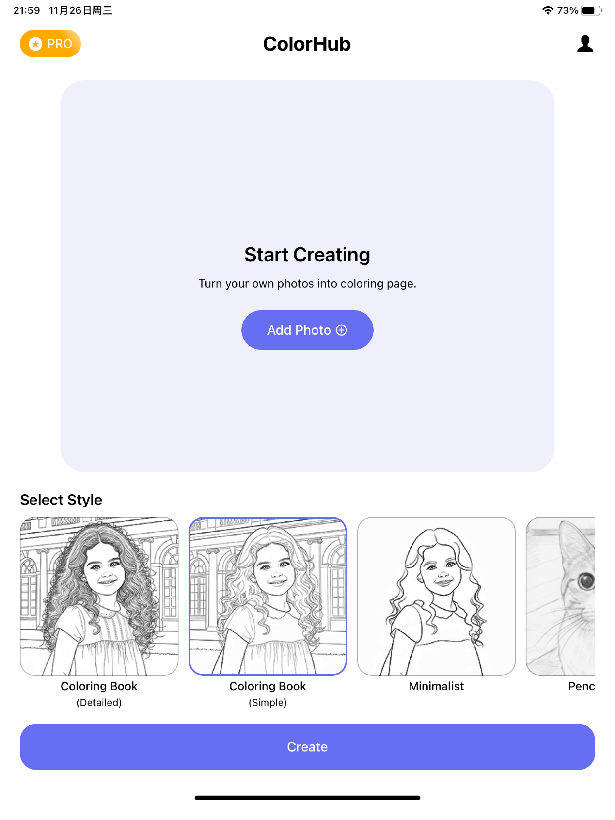 ColorHub: AI Coloring Page