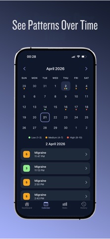 Migraine Diary & Calendar Screenshot 4 of 7