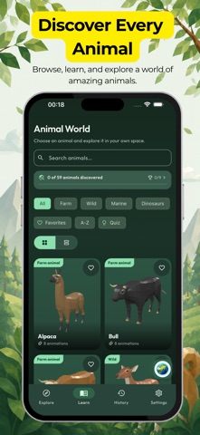 Animal World AR: 3D Animals Screenshot 4 of 7