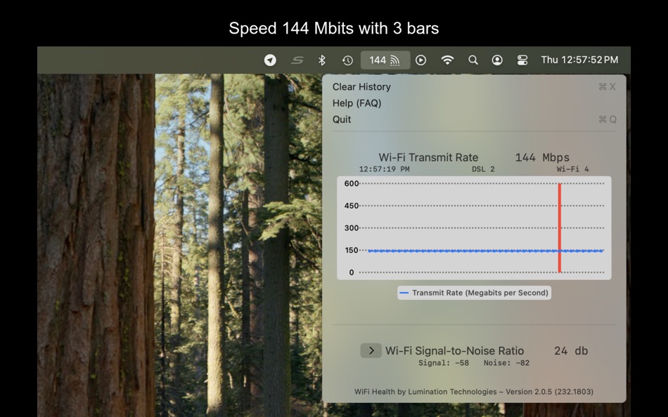 #1. WiFi Health (macOS) Podle: James Guyton